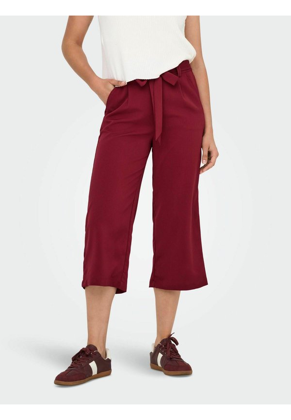 ONLY ONLNOVA Regular Fit - Trousers - ruby wine