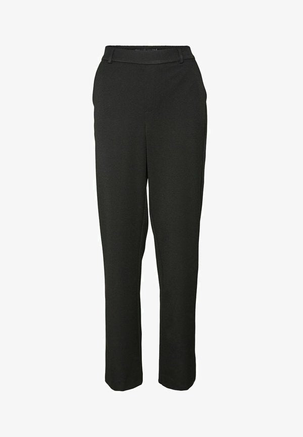 Vero Moda VMMAYA MR STRAIGHT SOLID - Trousers - black