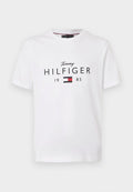 Tommy Hilfiger LOGO GRAPHIC JERSEY CREW NECK T-SHIRT - Print T-shirt - white