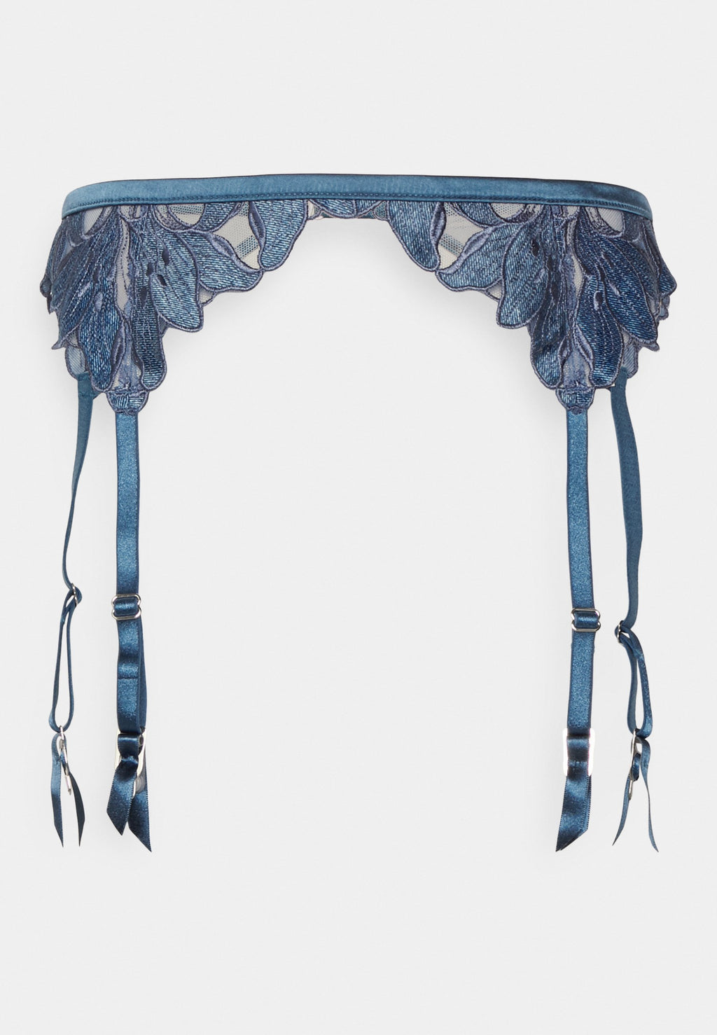 Fleur du Mal EMBROIDERY GARTER BELT