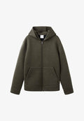 Mango Zip-up sweatshirt - kaki
