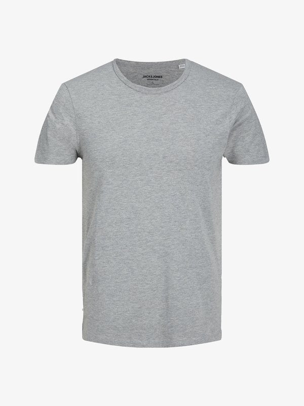 Jack & Jones BASIC O-NECK TEE - Basic T-shirt - light grey melange