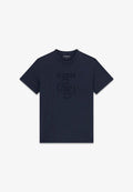 Guess 4G LOGO T-SHIRT - Print T-shirt - dunkelblau