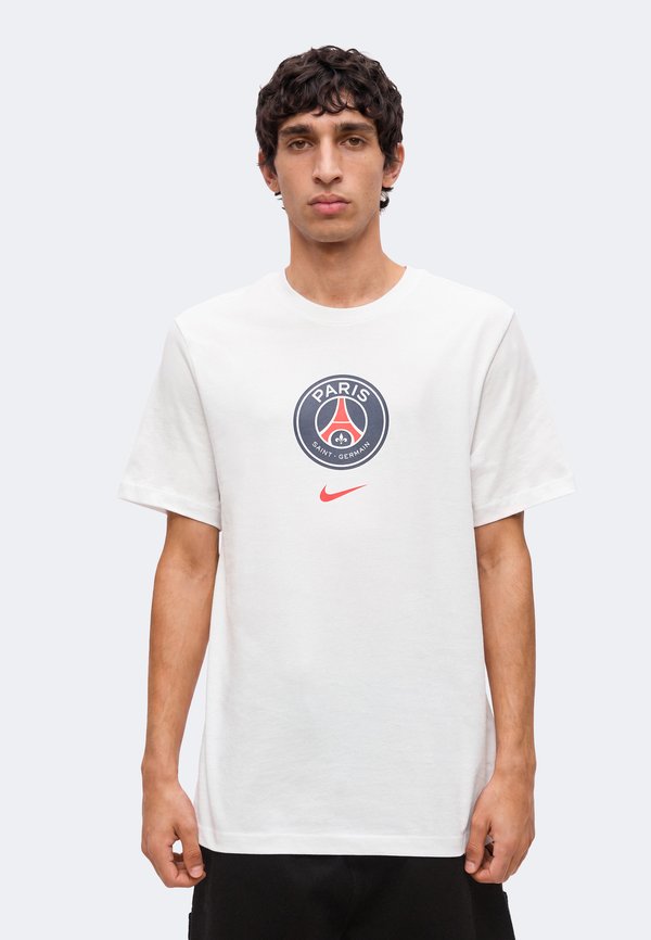 Nike Performance PARIS SAINT-GERMAIN CREST TEE - Club wear - white