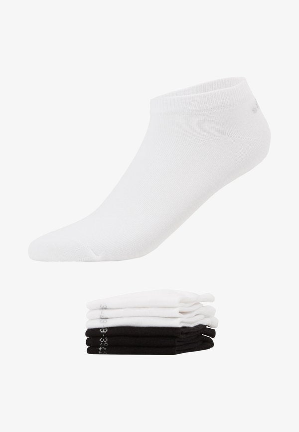 s.Oliver ONLINE UNISEX ORIGINALS 6 PACK - Sneaker socks - black/white