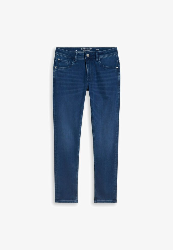 TOM TAILOR TTTROY SLIM JEANS - Slim fit jeans - mid stone bright blue denim