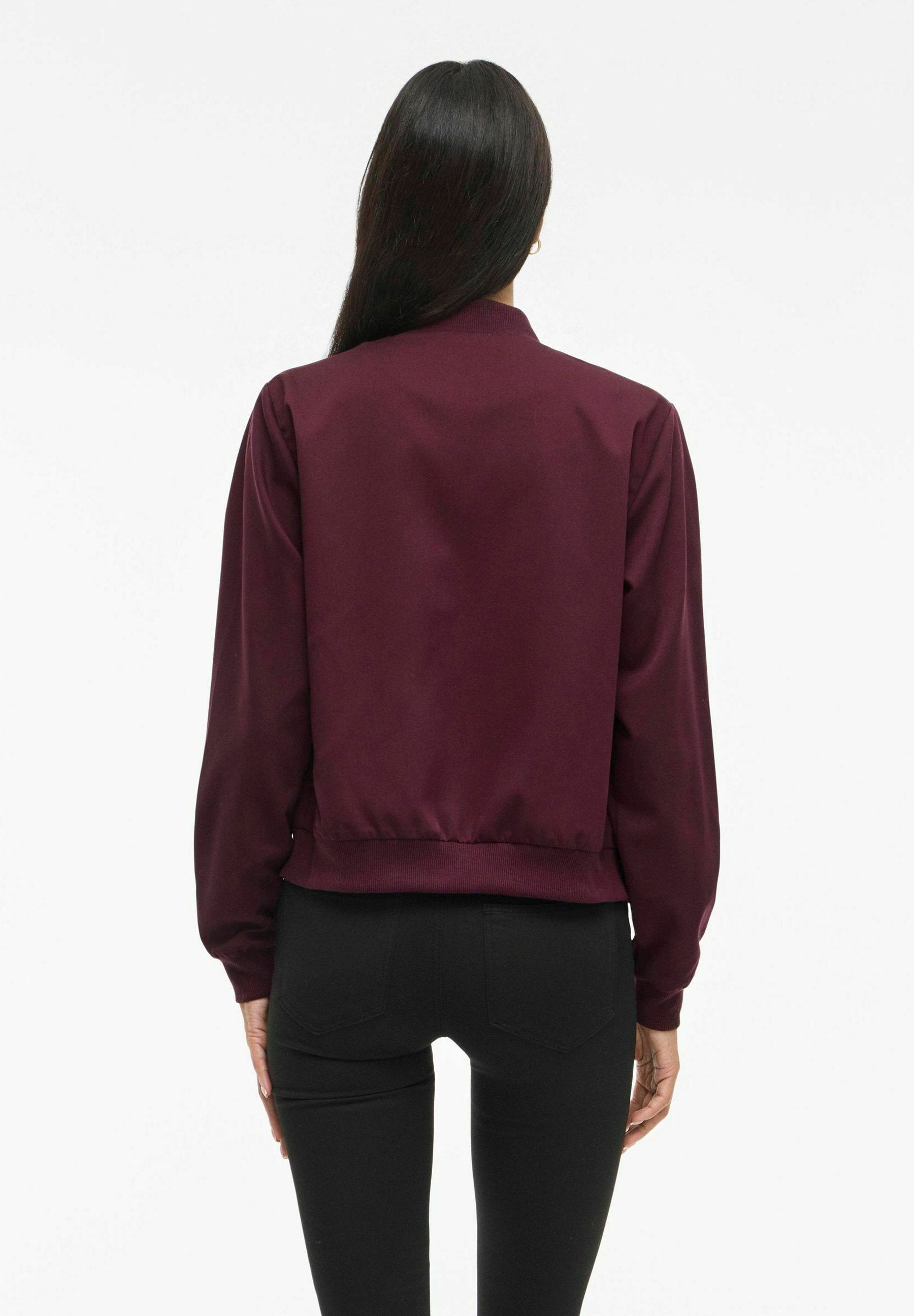 VILA bomber VIBUBBLE Zipper