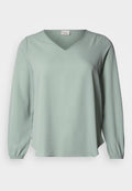 ONLY Carmakoma CARVICA L/S V-NECK TOP WVN NOOS