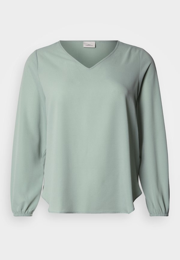 ONLY Carmakoma CARVICA L/S V-NECK TOP WVN NOOS