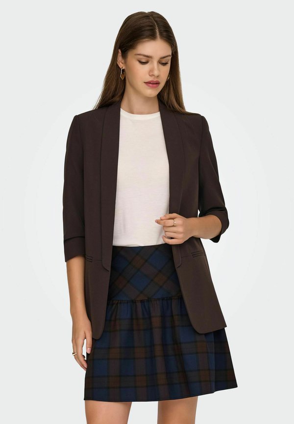 ONLY ONLELLY  3/4 BLAZER - Short coat - coffee bean