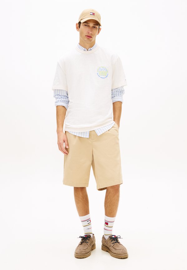 Tommy Jeans BUBBLE LOGO TEXTURED RELAXED T-SHIRT
