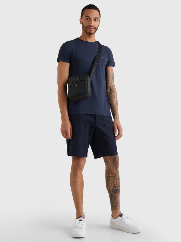 Tommy Hilfiger ESSENTIAL MINI REPORTER UNISEX - Cross body bag - black