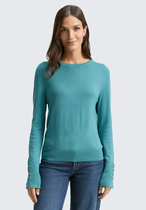 TOM TAILOR STRICKPULLOVER - Jumper - tropical teal