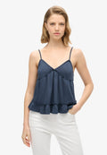 Superdry & Co TIERED - Top - richest navy