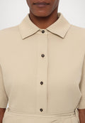CLOSED SHORT WRAP DRESS
