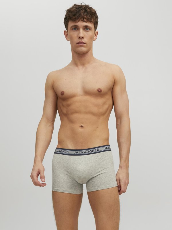 Jack & Jones JACOLIVER 5 PACK - Trunks - dark grey melange