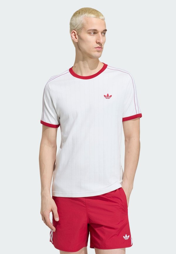 adidas Originals ADIDAS ORIGINALS DROP NEEDLE 3-STRIPES TEE - Print T-shirt - cloud white