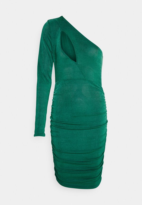 IN THE STYLE SIDE CUT OUT LONG SLEEVE MINI DRESS