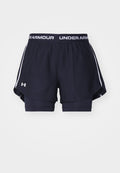 Under Armour TECH PLAY UP - Sports shorts - black/white