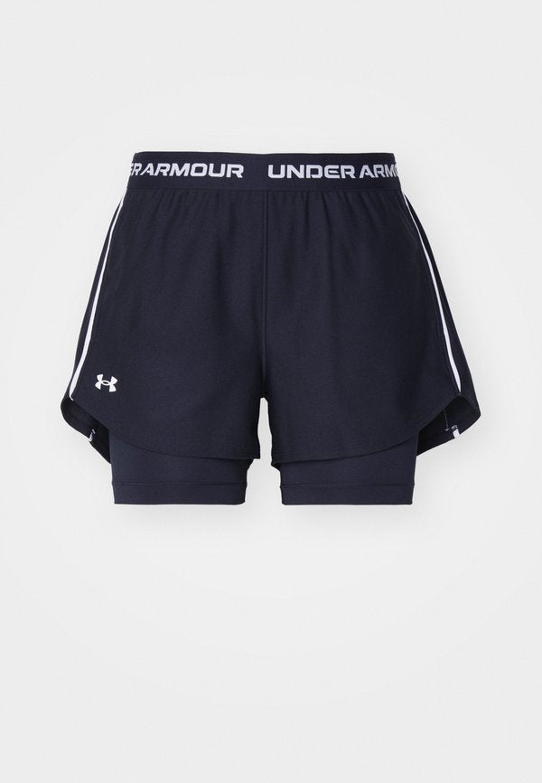 Under Armour TECH PLAY UP - Sports shorts - black/white