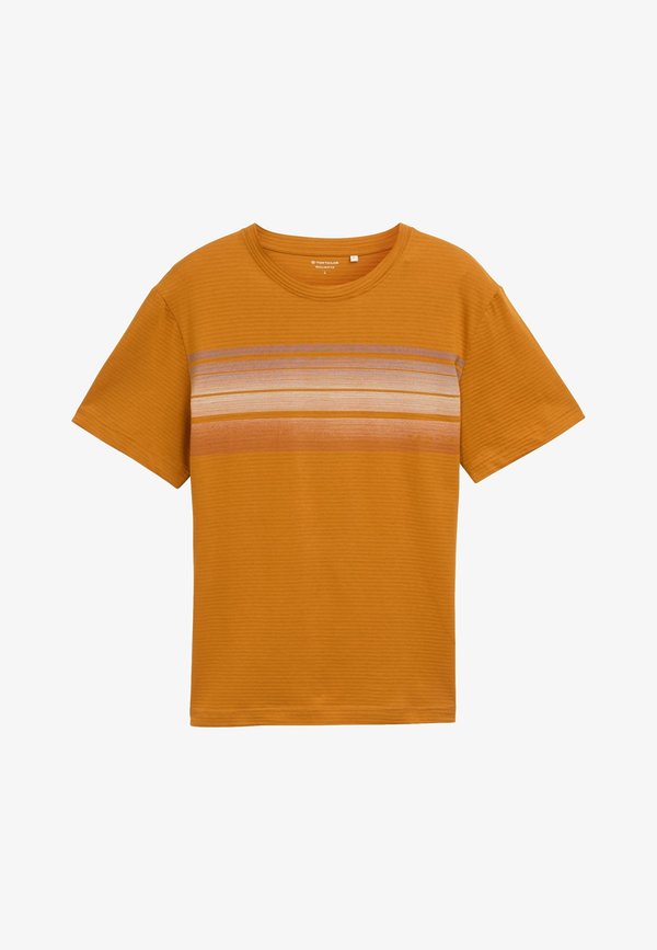 TOM TAILOR Print T-shirt - braun