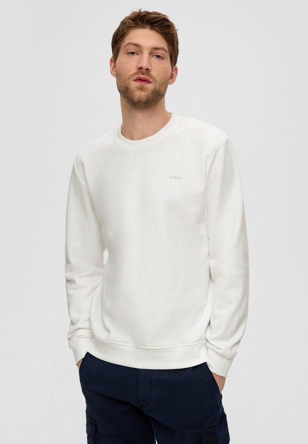 s.Oliver MIT LOGO-DETAIL - Sweatshirt - weiß