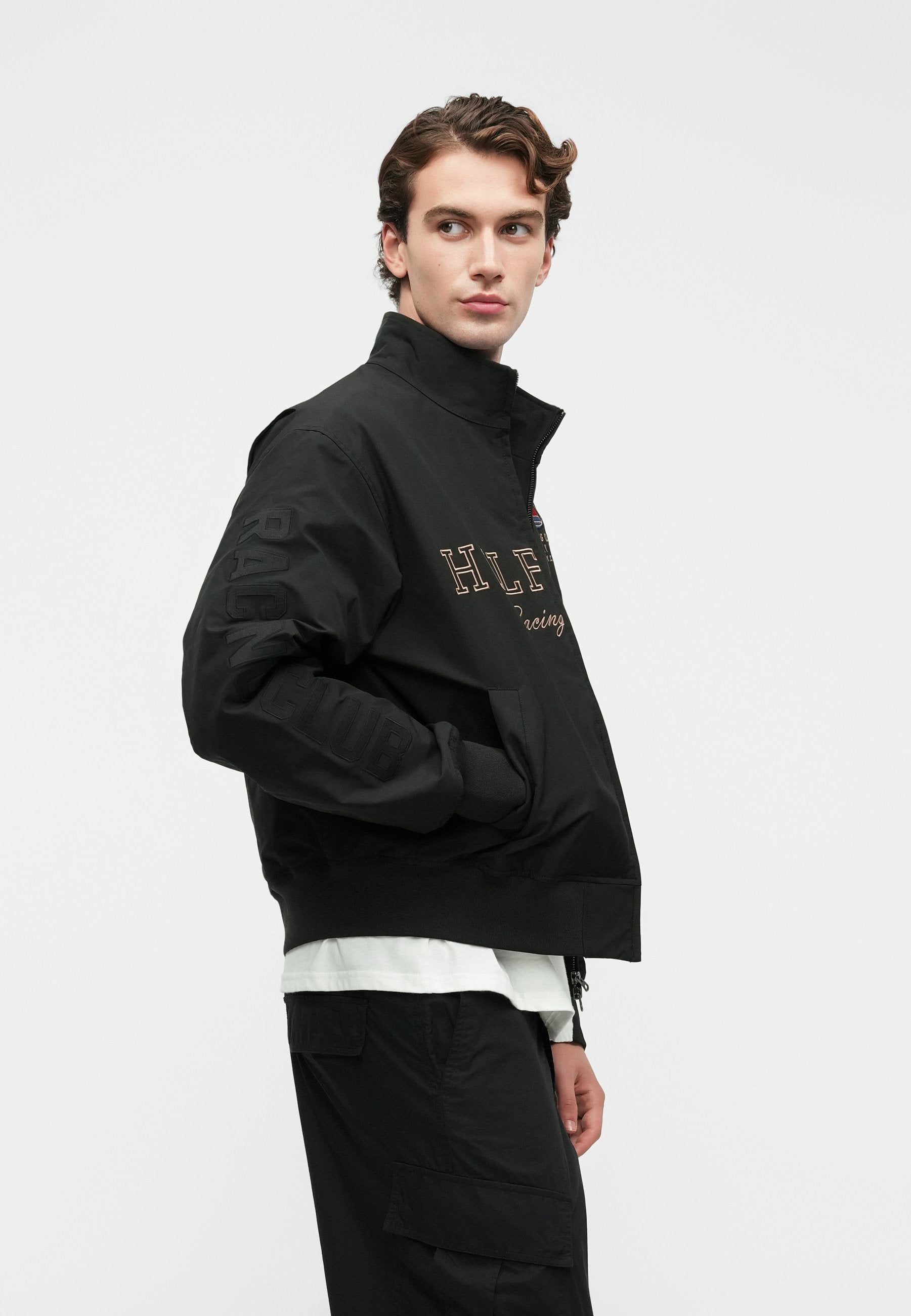 LOGO EMBROIDERY RACING JACKET Media 5