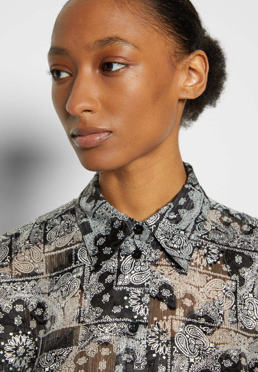 The Kooples CHEMISE MANCHES LONGUES BANDANA