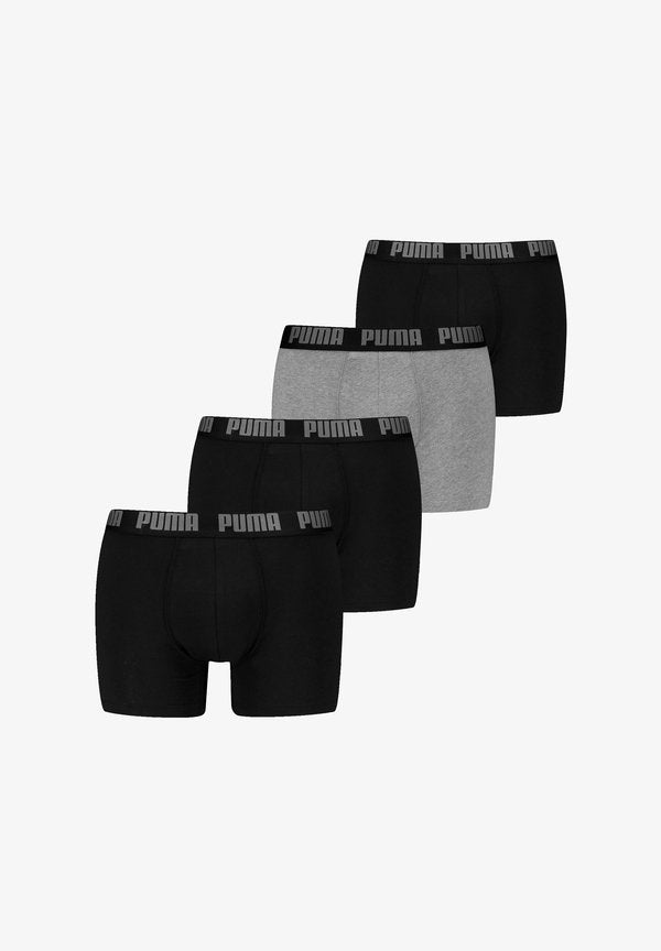 Puma MEN EVERYDAY 4 PACK  - Boxer briefs - black grey
