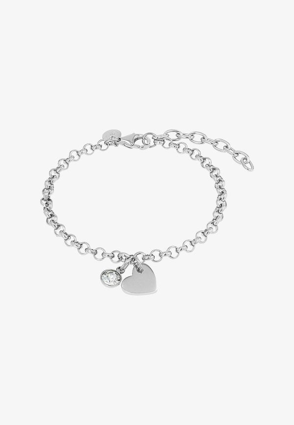 TOM TAILOR HERZ - Bracelet - silber-coloured