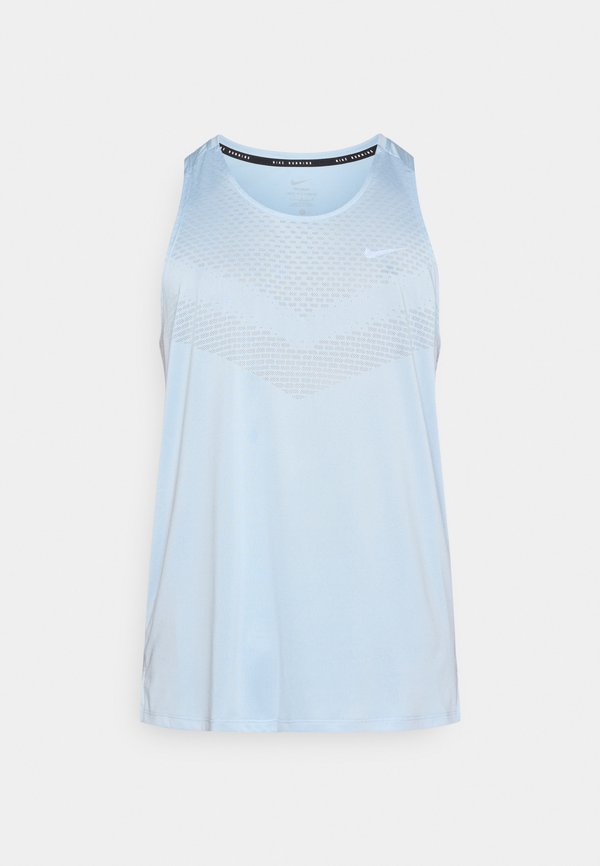 Nike Performance STRIDE TANK - Top - light armory blue/reflective silver-coloured