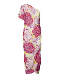 SOMETHINGNEW FLORA ONE SHOULDER DRESS