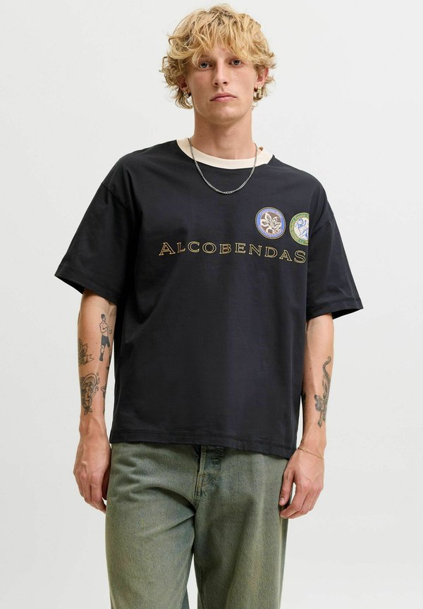Jack & Jones T-SHIRT PRINTED T-SHIRT - Print T-shirt - black