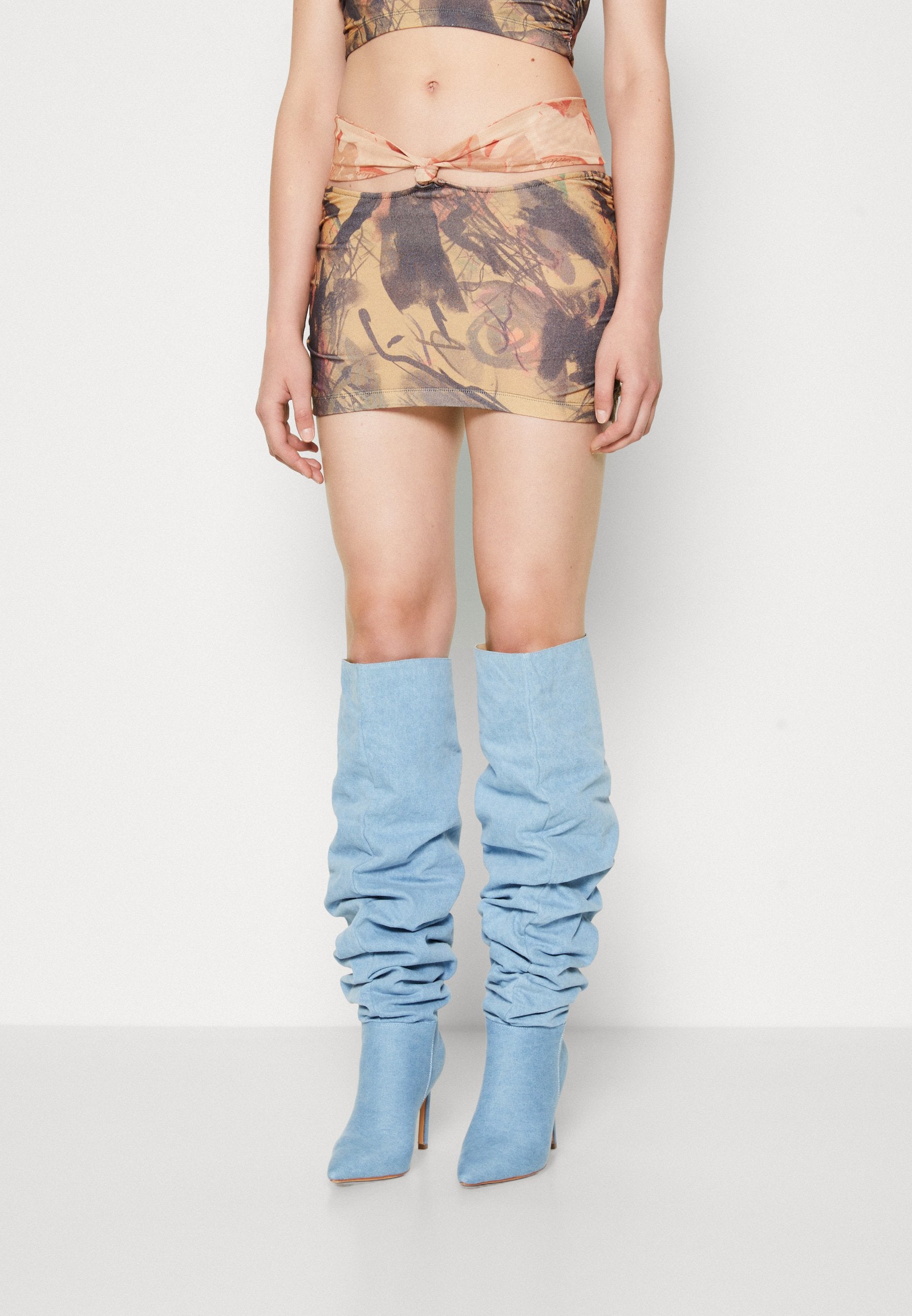 Jaded London KNOTTED BEACH SKIRT CONTRAST