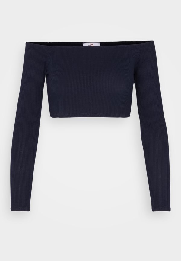 WAL G. HOLLIE OFF SHOULDER CROP