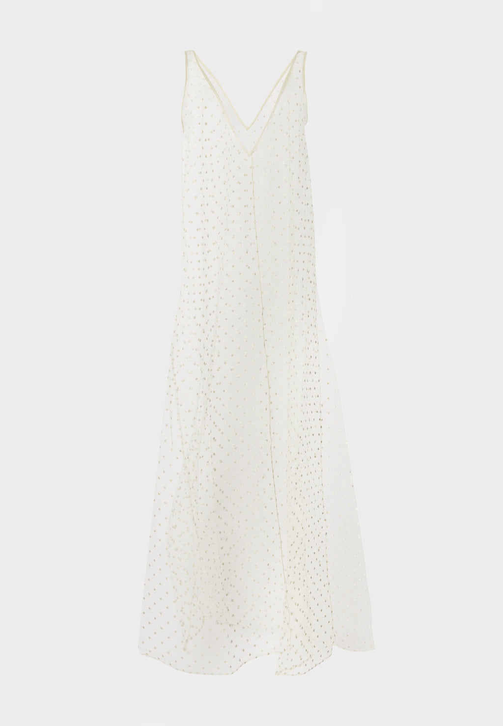 KIKI DE MONTPARNASSE MERCI DOT EMBROIDERY GOWN