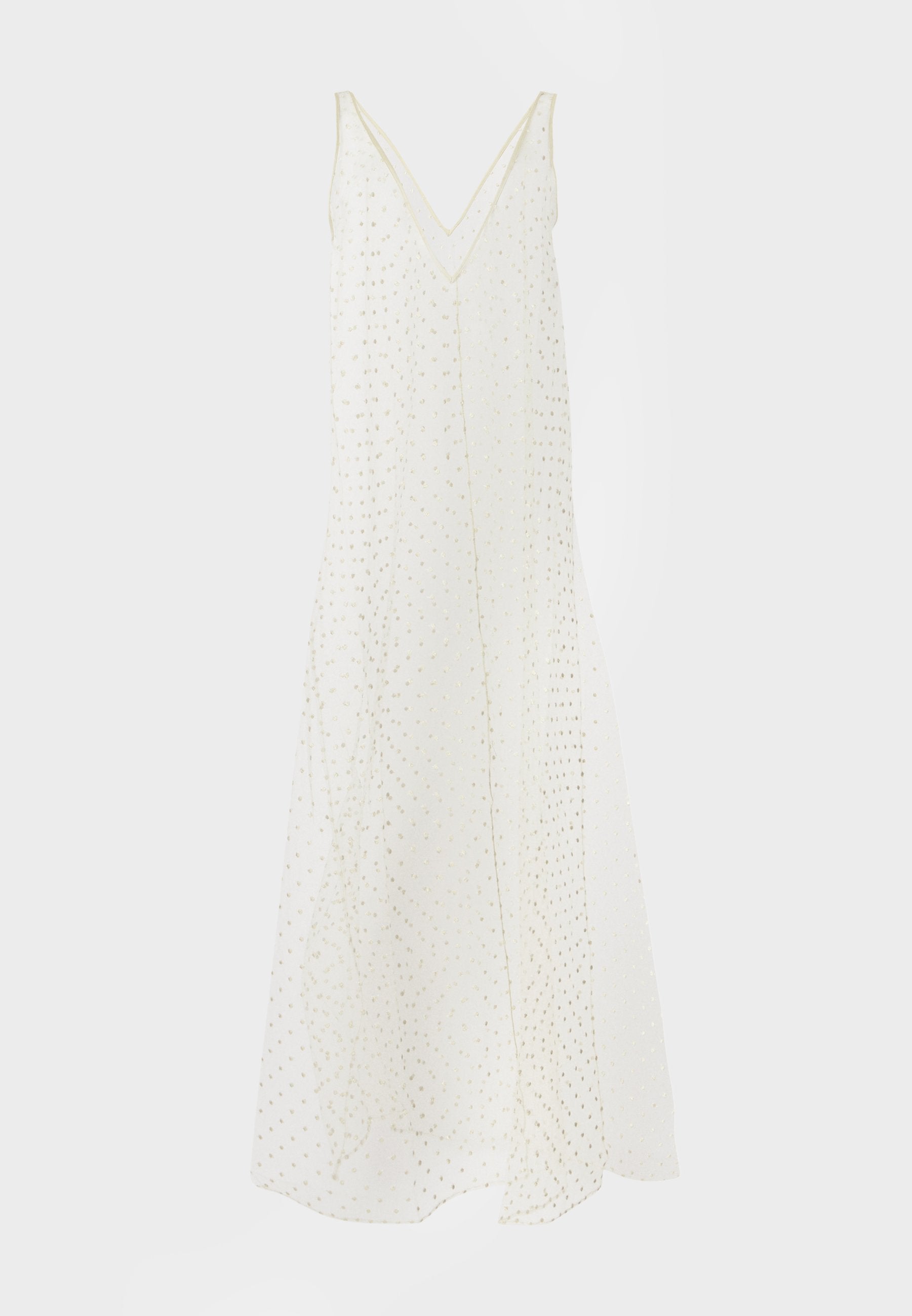 KIKI DE MONTPARNASSE MERCI DOT EMBROIDERY GOWN