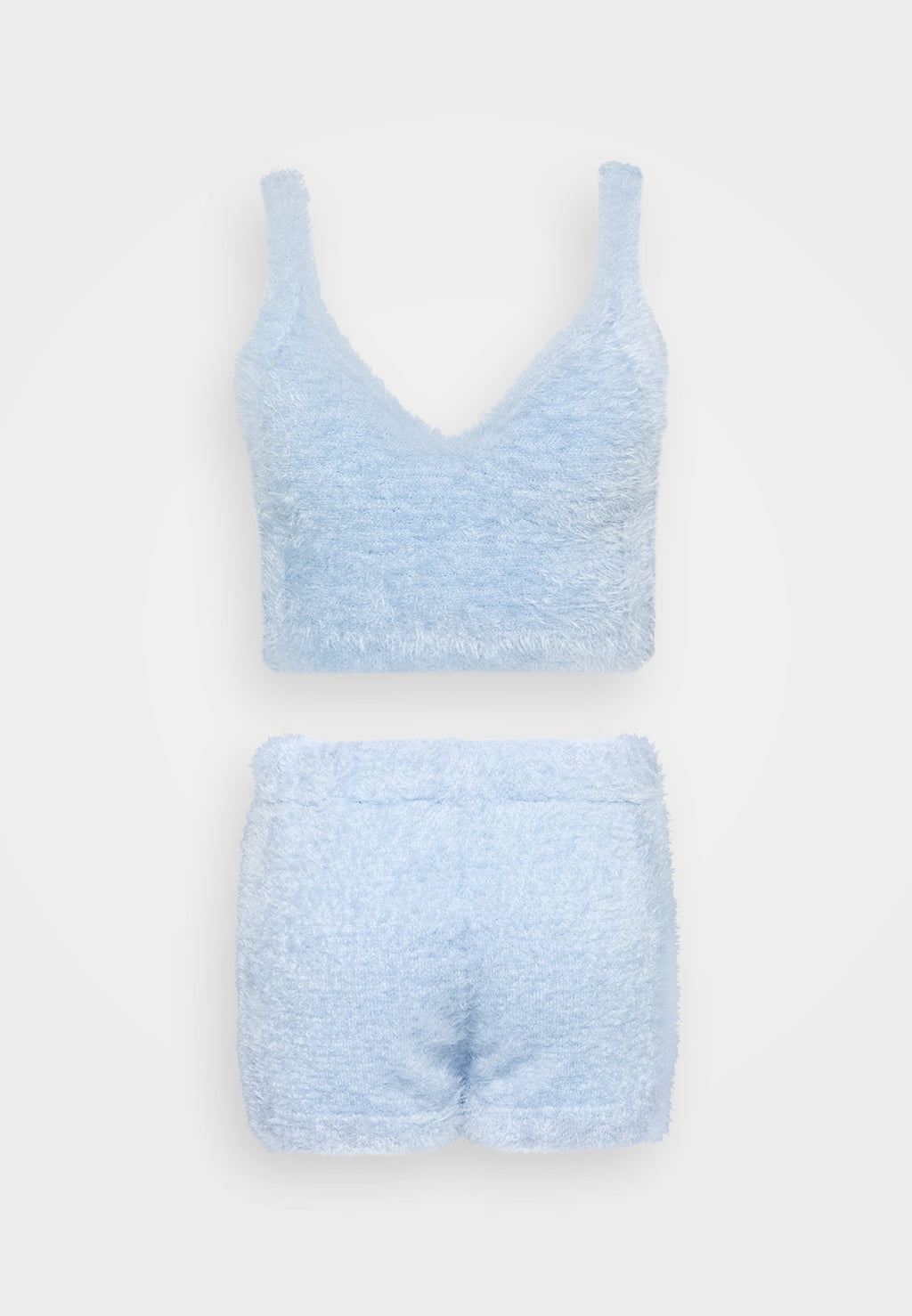 Miss Selfridge Petite EYELASH TOP AND SHORT SET