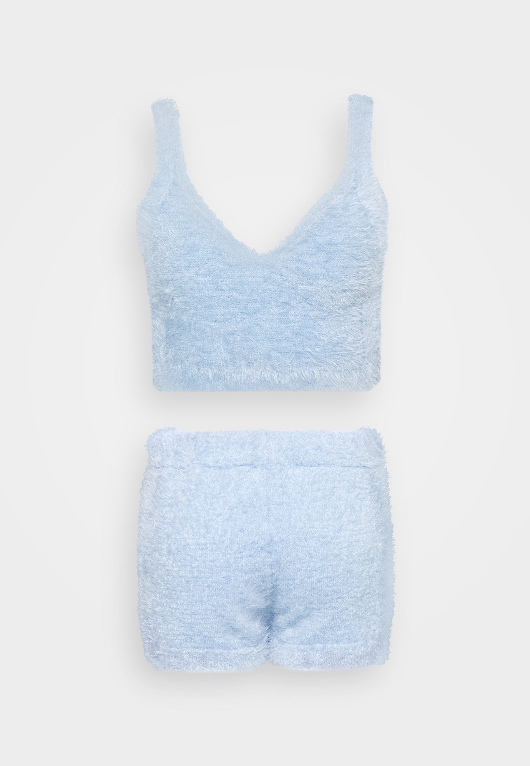 Miss Selfridge Petite EYELASH TOP AND SHORT SET