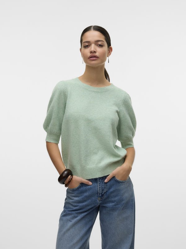 Vero Moda VMDOFFY 2/4 O-NECK PULLOVER GA NOOS