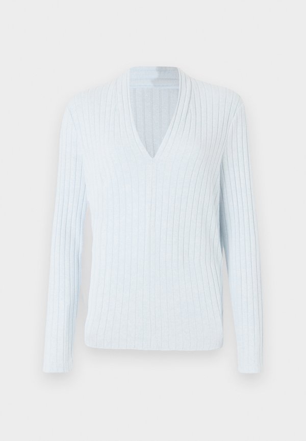 TOM TAILOR V NECK COSY - Jumper - light fjord blue