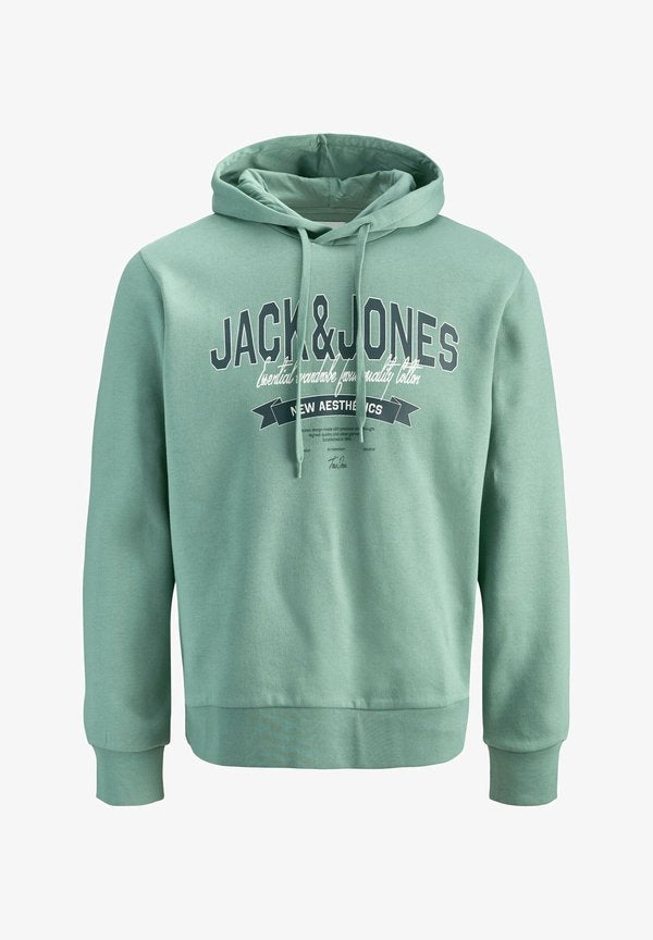 Jack & Jones JJELOGO SWEAT HOOD 2 COL 25/26 NOOS - Hoodie - mineral blue