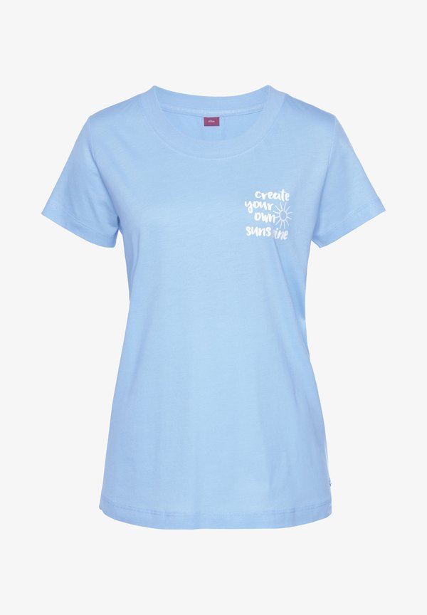 s.Oliver S.OLIVER PYJAMAOBERTEIL - Pyjama top - himmelblau