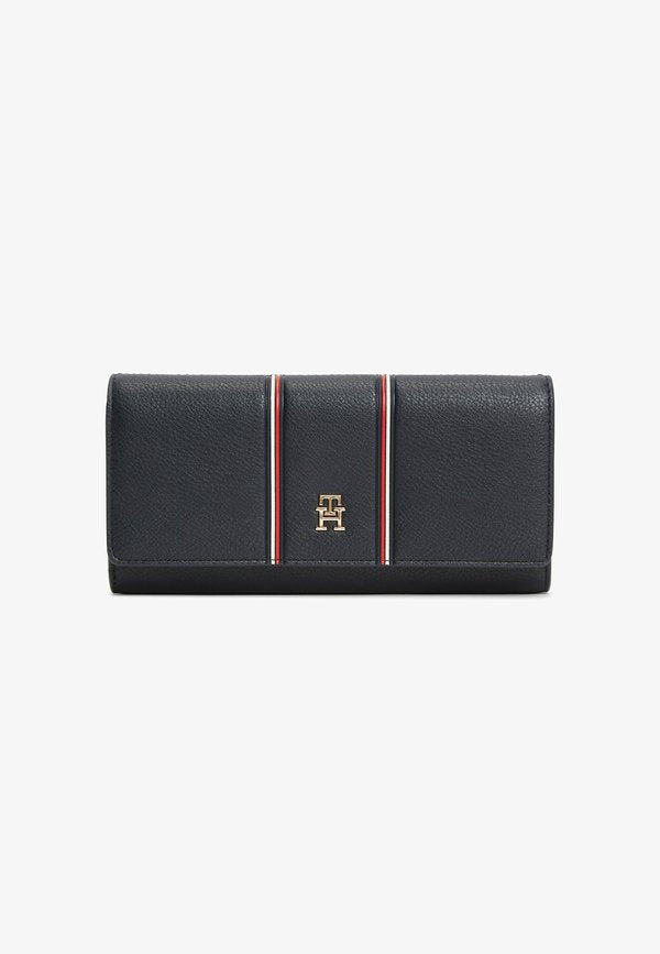 Tommy Hilfiger ICON SIGNATURE FLAP - Wallet - space blue