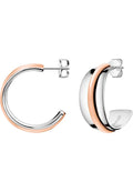 Calvin Klein CALVIN KLEIN DAMEN-CREOLE SLINKY EDELSTAHL - Earrings - bicolor