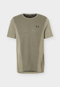 Under Armour VANISH SEAMLESS - Sports T-shirt - timberwolf taupe/ultimate black