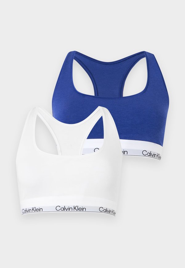 Calvin Klein Underwear ICON 2 PACK - Bustier - white/blue river fog
