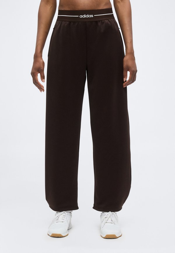 adidas Performance HYPERGLAM BARREL PANTS - Tracksuit bottoms - aurora coffee