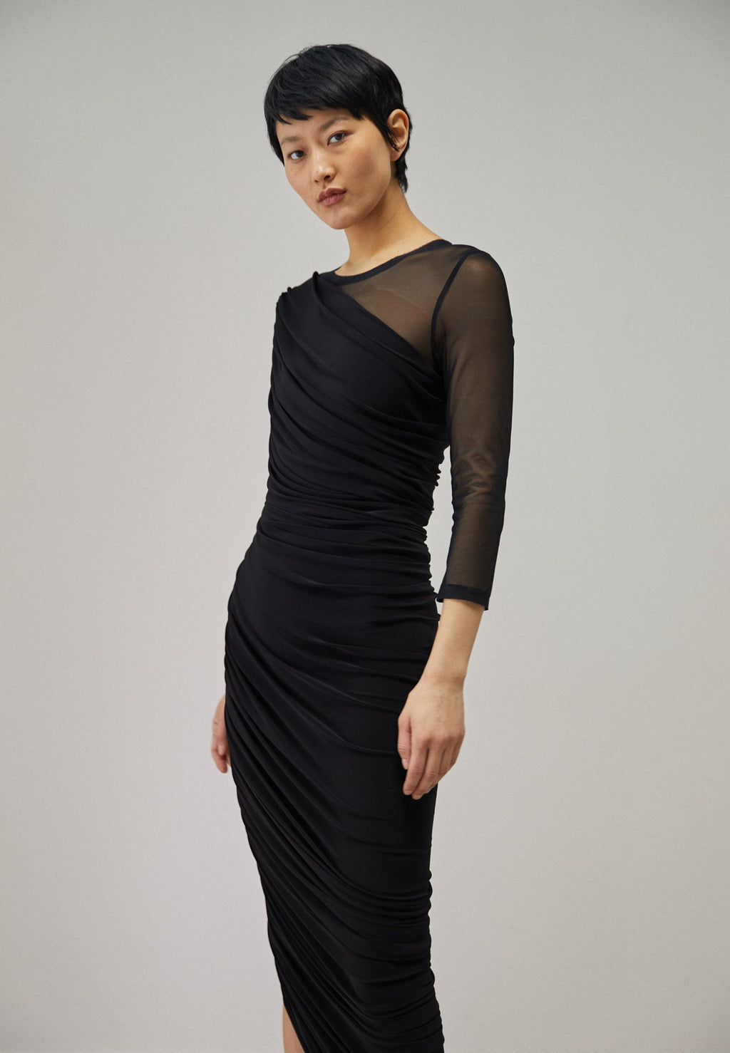 Norma Kamali LONG SLEEVE DIANA GOWN