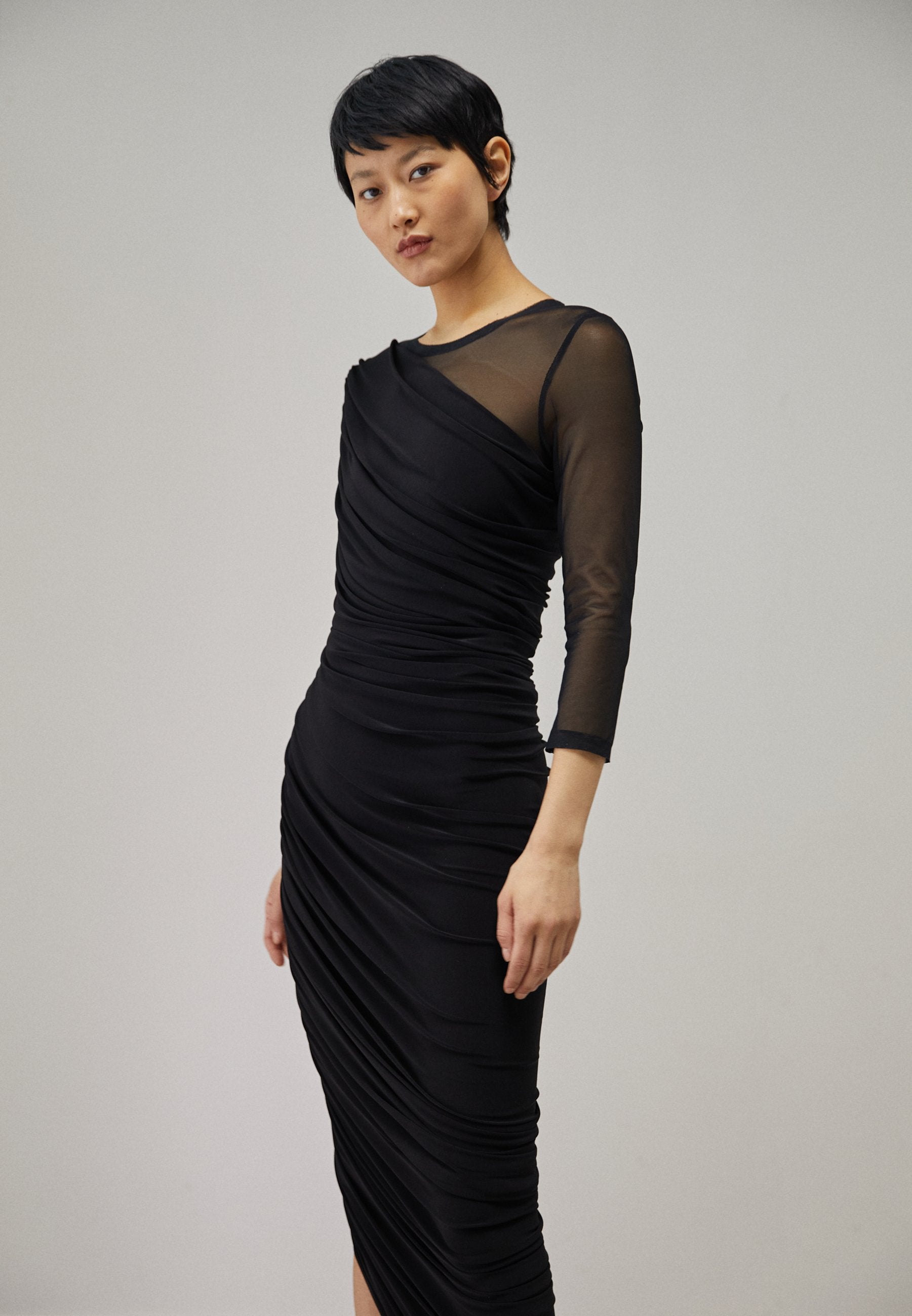 Norma Kamali LONG SLEEVE DIANA GOWN